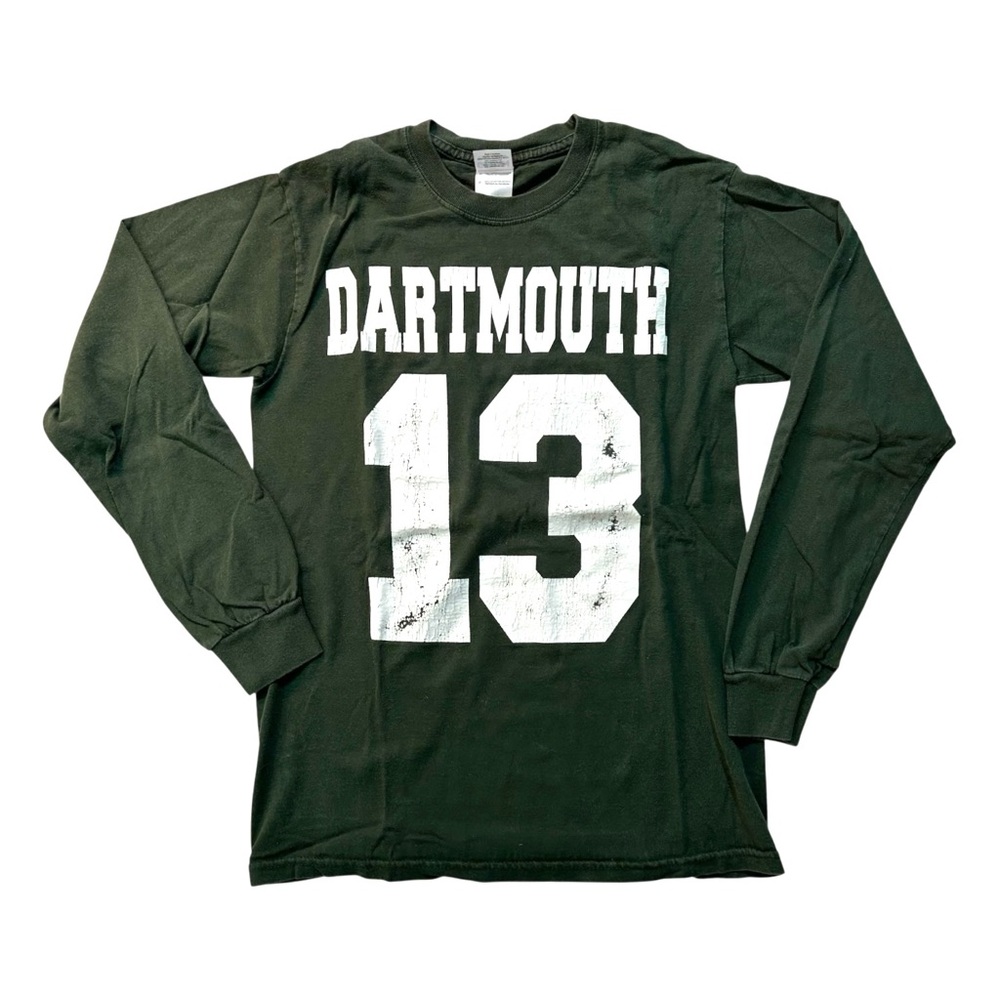 Vintage Dartmouth University T-Shirt Tee Long Sleeve Small Gildan Green College